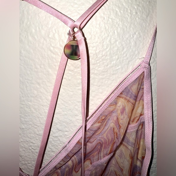 Savaged X Fenty Rihanna X-Ray Vision Gathered Mesh Crotchless Catsuit multi M - Picture 8 of 13